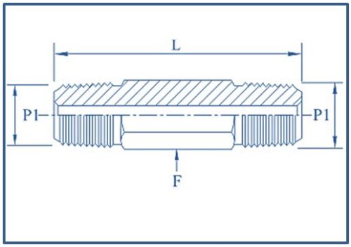 Hex Long Nipple,,10000 psi - Image 2