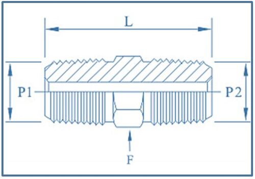 Hex Reducing Nipple 10000 psi - Image 2